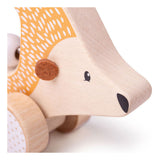 Bigjigs jouets bigjigs hérisson à pousser en bois, 100% fsc