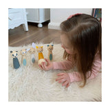 Jouets Simply Scandi Bigjigs - Jeu de quilles 'Animaux de la forêt' - Jouets en bois - Jeu de quilles en bois - 7 pièces