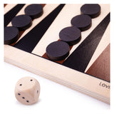 Jeu de société en bois de backgammon Bigjigs