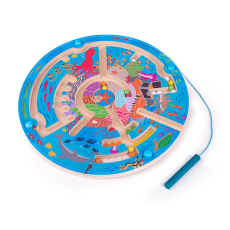 Jeu de labyrinthe magnétique Bigjigs - monde sous-marin