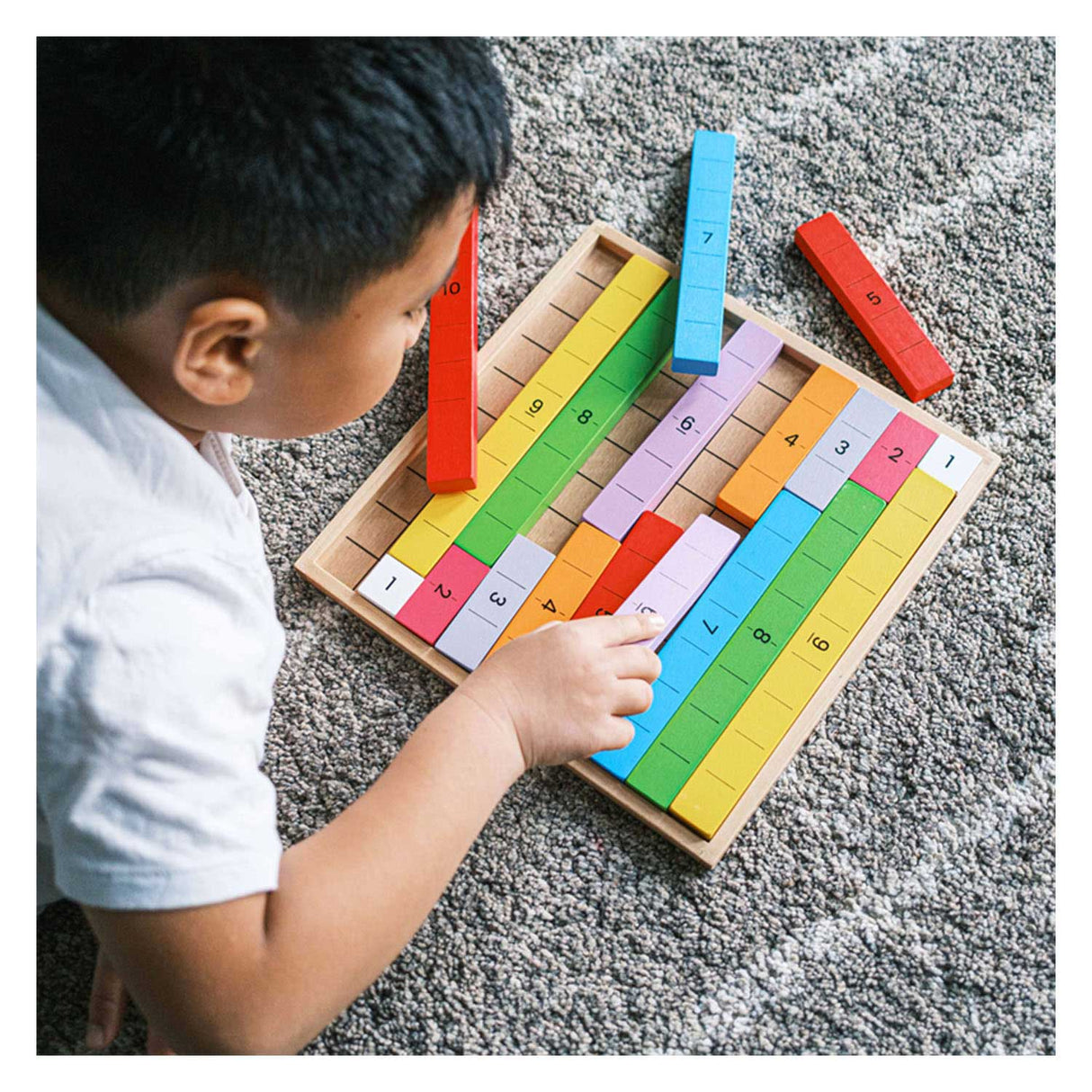 Jeu de mathématiques en bois Bigjigs reliant les nombres