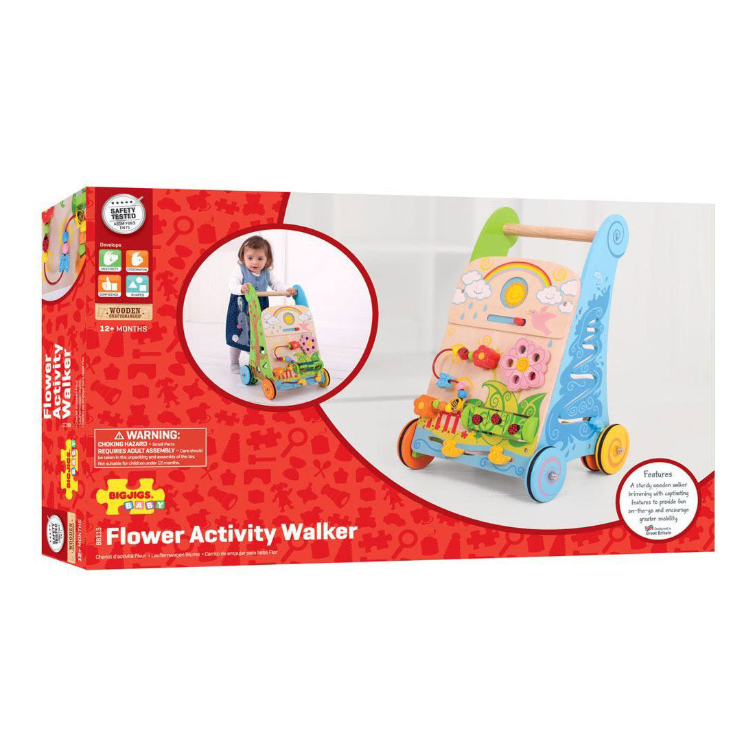 Marcheur d'activité floral Bigjigs