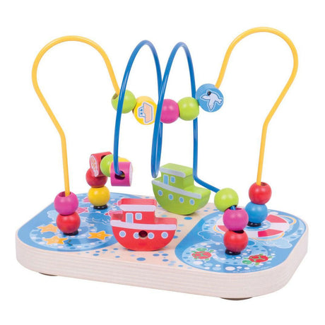 Bigjigs motricité en bois spirale marine
