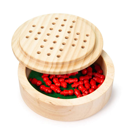 Bigjigs mini solitario game in legno