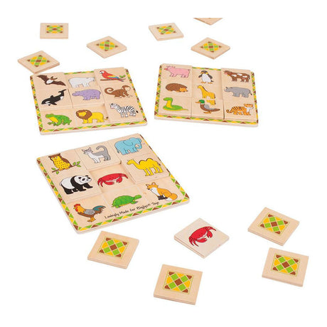 Bigjigs en bois Dieren Lotto