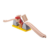 Bigjigs Wood Rails Bursting Bridge T-Rex Dino, 7dlg.