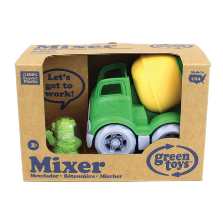 Camion de ciment jouets verts