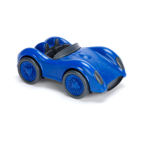 Jouets verts voiture de course bleu
