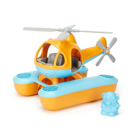 Jouets verts hélicoptère de mer orange bleu