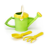 Arrosoir jouets verts avec outils de jardin