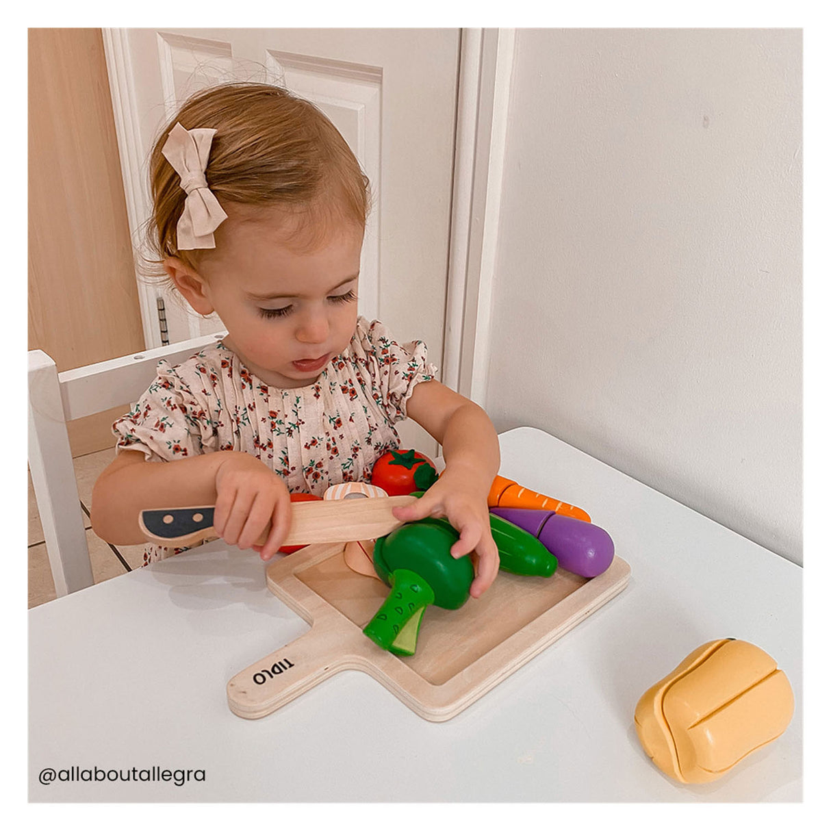 Tidlo Wooden Cusinet Vegetables Play Set, 20dlg.