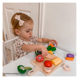 Tidlo Wooden Cusinet Vegetables Play Set, 20dlg.