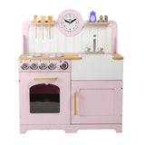 Tidlo wooden play kitchen rural pink, 7dlg.