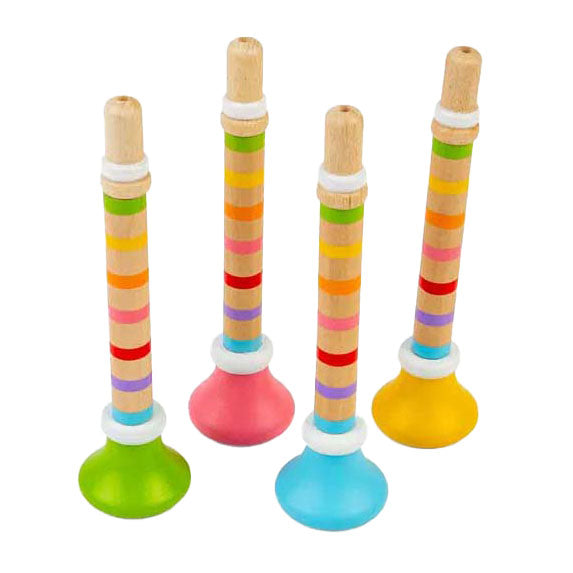 Trompette colorée en bois Bigjigs