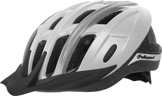 Polisport Ride beim Vëlo Helm l 58-62cm wäiss Grey