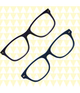 Lunettes de lecture Spectrum bleu noir assorties carrées