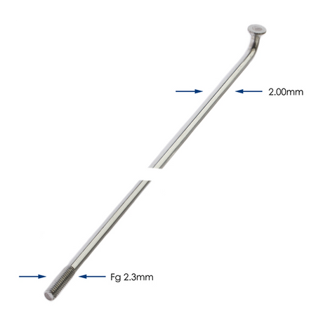 SPAKEN 296-14 Alpina Ø2.00 mm FG 2,3 Galvanisé - Argent (144 pièces)