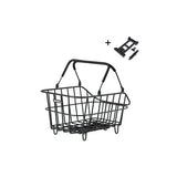 Panier à vélo Basil cento alu avec fixation cible 14 litres 39 x 24 x 15 - noir