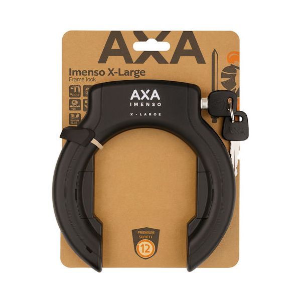 Axa antivol de cadre imenso x grand rétractable - noir
