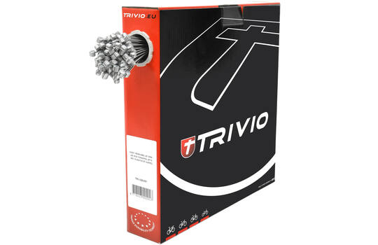 Trivio - Câble intérieur de frein VTT acier inoxydable 1,5x2000mm - boîte atelier 100 pcs.