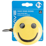 Sonnette de vélo M-wave ding-dong ø80mm - smiley jaune
