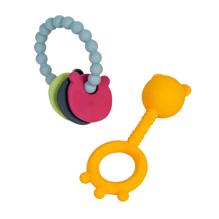 Bigjigs – ensemble d'anneaux de dentition ours, 2 pièces
