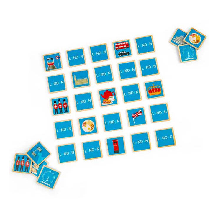 Jeu de mémo de Londres en bois Bigjigs