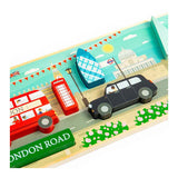 Bigjigs gros puzzle en bois de Londres, 8 pcs.