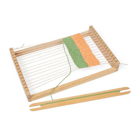 Ensemble de métiers à tisser en bois Bigjigs, 10 pièces.