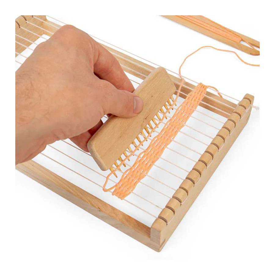 Ensemble de métiers à tisser en bois Bigjigs, 10 pièces.