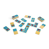 Jeu de dominos Londres en bois Bigjigs, 28 pièces.
