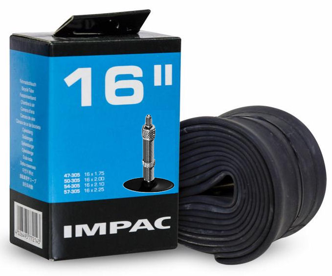 IMPAC Inner Tube (af Schwalbe) DV16 16X1.75 2.35 ETRO 47 57-305, Ventil: Blitz Holland 26mm