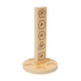 Tour à écrous et boulons en bois Bigjigs, 11 pcs.