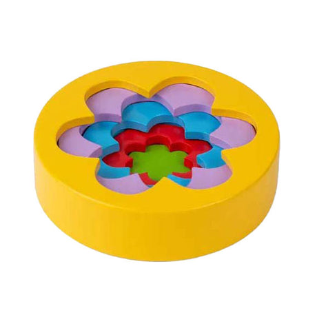 Tour de fleurs en bois Bigjigs, 5 pcs.