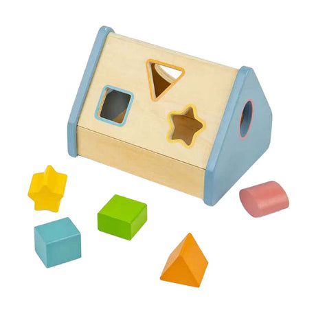 Maison de tri de formes Bigjigs, 5 pièces.