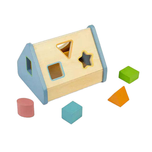 Maison de tri de formes Bigjigs, 5 pièces.