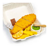 Ensemble de jeu fish and chips en bois Bigjigs, 26 pièces.