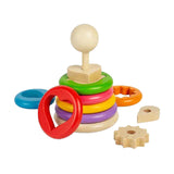 Empileur de formes secrètes en bois Bigjigs, 16 pcs.