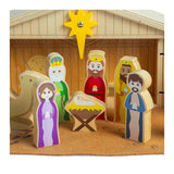 Crèche en bois Bigjigs, 13 pièces.