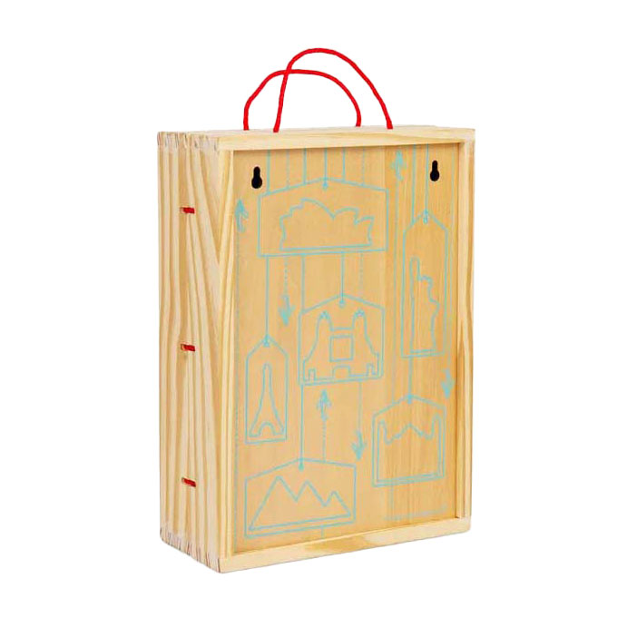 Ensemble de jeu de voyage en bois Bigjigs, 10 pièces.