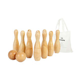 Jeu de quilles en bois Bigjigs, 12 pièces.