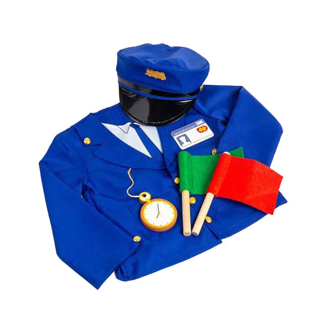 Ensemble de costumes de conducteur de train Bigjigs avec accessoires