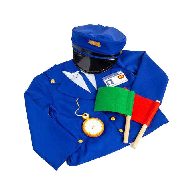 Ensemble de costumes de conducteur de train Bigjigs avec accessoires