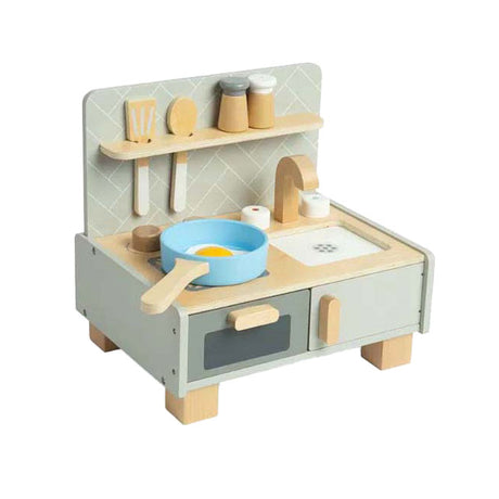Cuisine de table en bois Bigjigs, 7 pièces.