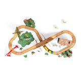Ensemble de train monstre en bois Bigjigs, 50 pièces.