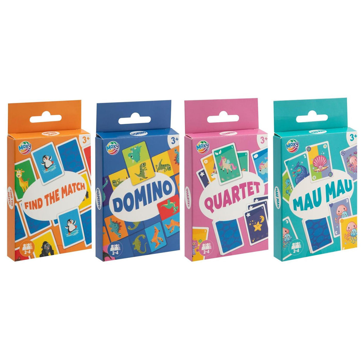 Jeu de cartes de la famille Moxy 3+