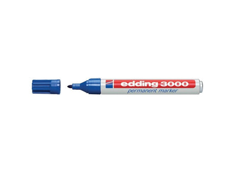 Marqueur permanent Edding 3000 bleu boîte de 10 pièces
