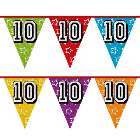 Ligne de drapeau holographique Boland 10 ans 8 mètres