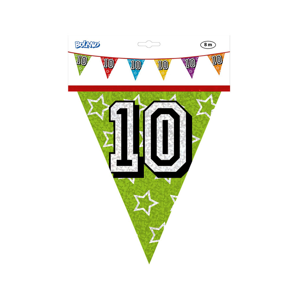 Ligne de drapeau holographique Boland 10 ans 8 mètres