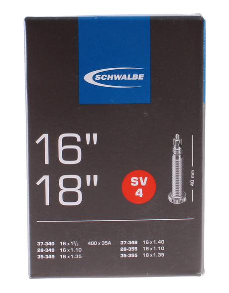 Tube intérieur de Schwalbe SV4 16 18 pouces (37-340 35-355) FV 40 mm